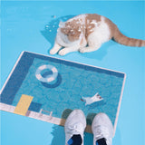 PetHaven.comCat Rubbing Swimming Pool Sand BasinCat Rubbing Swimming Pool Sand BasinProduct information :
 
 Applicable object: cat

Material: pvc wire loop

 


 
 Size Information:

Size: about 400mm × 600mm

 


 
 Packing list:
 
 Foot pad*10