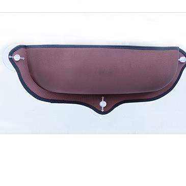 PetHaven.comWindow sill cat hammockWindow sill cat hammockSize: 59*22*13cm
 
 Material: EVA + felt cloth
 
 Product Features / Features:
 
 
 A wrapped suction cup cat hammock for winter and summer
 
 
 1. The cat litter isDog/Cat house