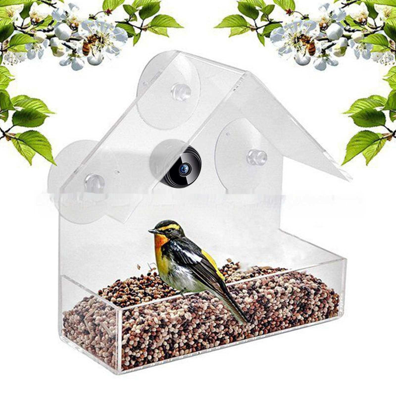 PetHaven.comPet Smart Feeder Outdoor Real-time MonitoringPet Smart Feeder Outdoor Real-time Monitoring With HD CameraProduct information:
 
 Color: transparent
 
 Specifications: round, triangle, house type
 
 Applicable object: Birds
 
 Packing List: white box packaging
 
 Categor0