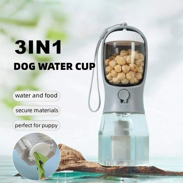 PetHaven.comDog Water Cup Drinking Food Garbage BagDog Water Cup Drinking Food Garbage Bag Three-in-one Portable Small MuMake traveling with your furry friend hassle-free with our Dog Water Cup Drinking Food Garbage Bag! This 3-in-1 solution combines a portable water cup, food containebowls
