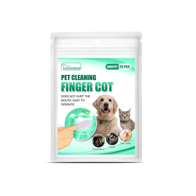 PetHaven.comPet Cleaning Teeth Finger StallPet Cleaning Teeth Finger StallProduct information:
 
 Size :8.2*3.9cm
 
 Product category: Mouth freshener
 
 Functions: antibacterial and anti-inflammatory, fresh breath, whitening teeth, removipet care