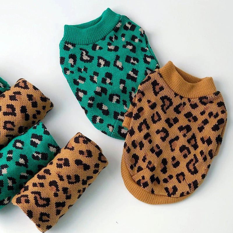 PetHaven.comKnitted Dog Leopard-print Sweater Small Dog Pet Dog Cat ClothesKnitted Dog Leopard-print Sweater Small Dog Pet Dog Cat ClothesProduct information:
 
 Color: green leopard (sleeveless), yellow leopard print (sleeveless)
 
 Size: XS back length 20 (recommended 1-2 jin),S back length 25 (recomclothes