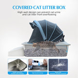 PetHaven.comCloth Cover Type Cat Litter Boxfully Enclosed Anti-splash EasyCloth Cover Type Cat Litter Box,fully Enclosed, Anti-splash, Easy To C【STURDY AND DURABLE】 Enclosed metal litter box design prevents litter from scattering outside the box,ensure that even the most enthusiastic diggers won't make a mesLitter box
