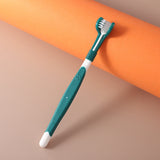 PetHaven.comPet Toothbrush Oral Cleaning ProductsPet Toothbrush Oral Cleaning ProductsProduct information:
 
 Color: orange, dark green, yellow, green, black Yellow, Blue Pink
 
 Material: plastic nylon
 
 Applicable object: general
 
 Specification: pet care