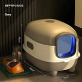 PetHaven.comLitter Box Fully Enclosed Oversized UV SterilizationLitter Box Fully Enclosed Oversized UV SterilizationProduct information:
 
 Specification: Large cat litter box
 
 Target audience: Cats
 
 Material: PP
 
 Colors: Starry Sky Grey Basic Deodorization, Roland Purple BaLitter box