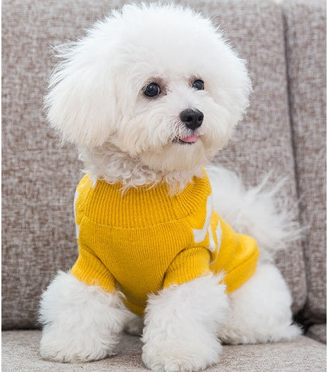 PetHaven.comDog clothesCat,Dog Sweatermaterial: Wool
 
 Product category: Sweater
 
 Applicable gender: universal
 
 Color: yellow cat, green lion, pink rabbit, red puppy, blue panda, yellow lion, gray p0