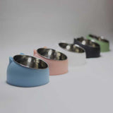PetHaven.comPet food potPet food potConcept of design


 Overall increase, improved posture of pets that eat


 The prone position of the cat during feeding can cause pressure on the cervical vertebra.0