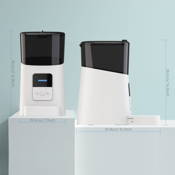 PetHaven.comPet feeder automaticPet feeder automaticmaterial: plastic
 
 Intimate separation design, convenient and quick to disassemble and disassemble, the whole machine only has 4 pieces after disassembly, after di0