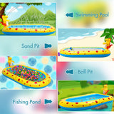 PetHaven.comKids Pet Play Mat Water Play Toy Shark PoolDinosaur Water Spray Pool For Kids Pet Play Mat Water Play Toy Shark Psize 170*105*65cm

 Weight 1.3kg4