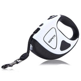 PetHaven.comPet Dog Automatic Retractable Fiber Leash Night Safety LED Shining Automatic Stretching Dog Hand Holding Rope Pet SuppliesPet Dog Automatic Retractable Fiber Leash Night Safety LED Shining AutOverview:
 
 Anti-slip rubberized frosted handle
 
 360° anti-winding
 
 Impact-resistant nylon plastic and glass fiber
 
 Durable nylon braid
 
 


 Specification:
pet walker