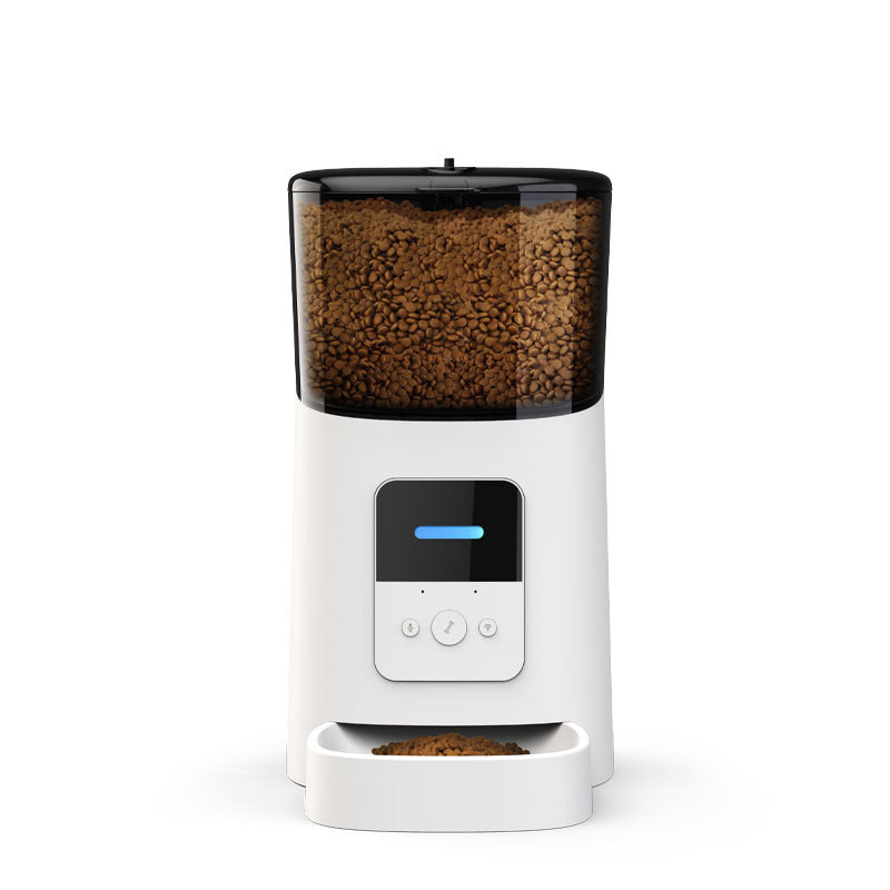 PetHaven.comPet automatic smart feederPet automatic smart feederApplicable objects: Dogs and cats
 
 Removable: Removable
 
 Product weight: 1.9KG
 
 Color: transparent white, diamond black
 
 After-sales service: Three guarantee0