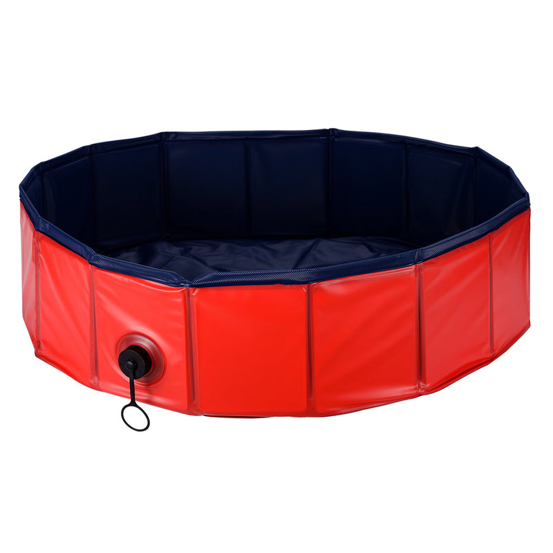 PetHaven.comPortable Pet Pool Foldable Dog Cat Bathtub Pet Supplies Outdoor Children'Portable Pet Pool Foldable Dog Cat Bathtub Pet Supplies Outdoor ChildrOverview:
 
 Foldable, easy to store, and bring with you and your dog everywhere
 
 No need for inflation, set up in no time. With bottom/side drain, easy to drain a0