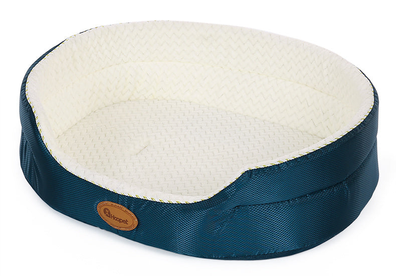 PetHaven.comWashable Summer Large Dog Sofa Summer Supplies Pet BedDoghouse Four Seasons Universal Removable And Washable Summer Large DoProduct information: 
 
 Color classification: Navy blue navy blue
 
 Applicable object: Dog
 
 Applicable size: Small 45CM (recommended for pets within 5 kg)
 
 Weibed