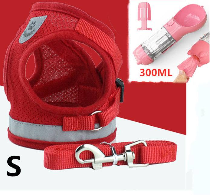 PetHaven.comPet Leash Breathable Mesh Chest BackPet Leash Breathable Mesh Chest BackOverview:
 
 Hook and loop closure, easy to put on and take off
 
 Breathable mesh material. Soft and comfortable, make your pet comfortable to wear
 
 Reflective bepet handling