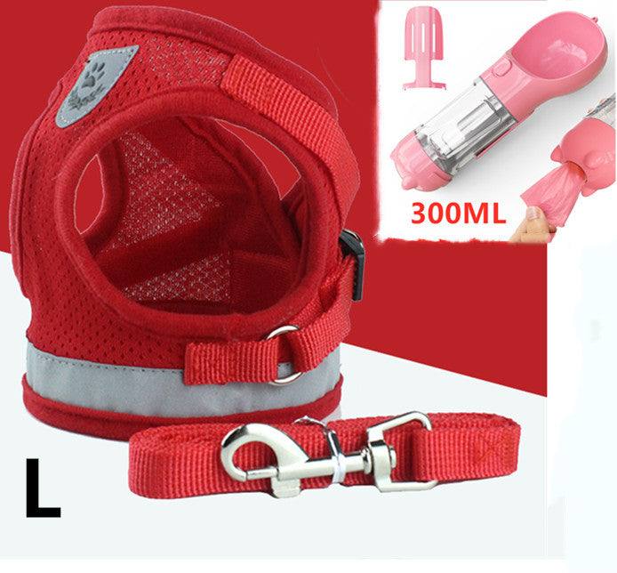 PetHaven.comPet Leash Breathable Mesh Chest BackPet Leash Breathable Mesh Chest BackOverview:
 
 Hook and loop closure, easy to put on and take off
 
 Breathable mesh material. Soft and comfortable, make your pet comfortable to wear
 
 Reflective bepet handling