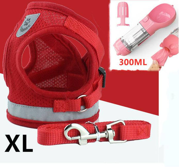 PetHaven.comPet Leash Breathable Mesh Chest BackPet Leash Breathable Mesh Chest BackOverview:
 
 Hook and loop closure, easy to put on and take off
 
 Breathable mesh material. Soft and comfortable, make your pet comfortable to wear
 
 Reflective bepet handling