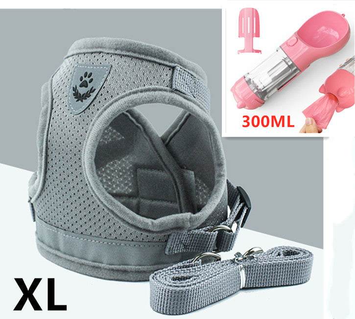 PetHaven.comPet Leash Breathable Mesh Chest BackPet Leash Breathable Mesh Chest BackOverview:
 
 Hook and loop closure, easy to put on and take off
 
 Breathable mesh material. Soft and comfortable, make your pet comfortable to wear
 
 Reflective bepet handling