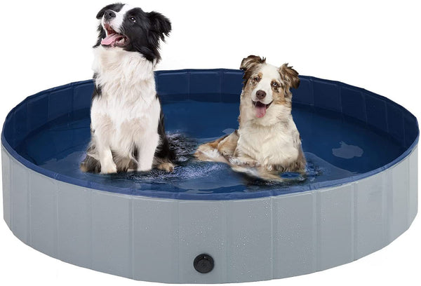PetHaven.comFoldable Pet Pool Swimming Pool Paddling Pool ThickenedFoldable Pet Pool Swimming Pool Paddling Pool Thickened Non-slip DensiProduct information:
 
 Color: gray/blue
 
 Material: PVC
 
 Specification: 120cm,160cm


Packing list: 

Pet pool*1pc+Zipper bag*1pc


Product Image:0