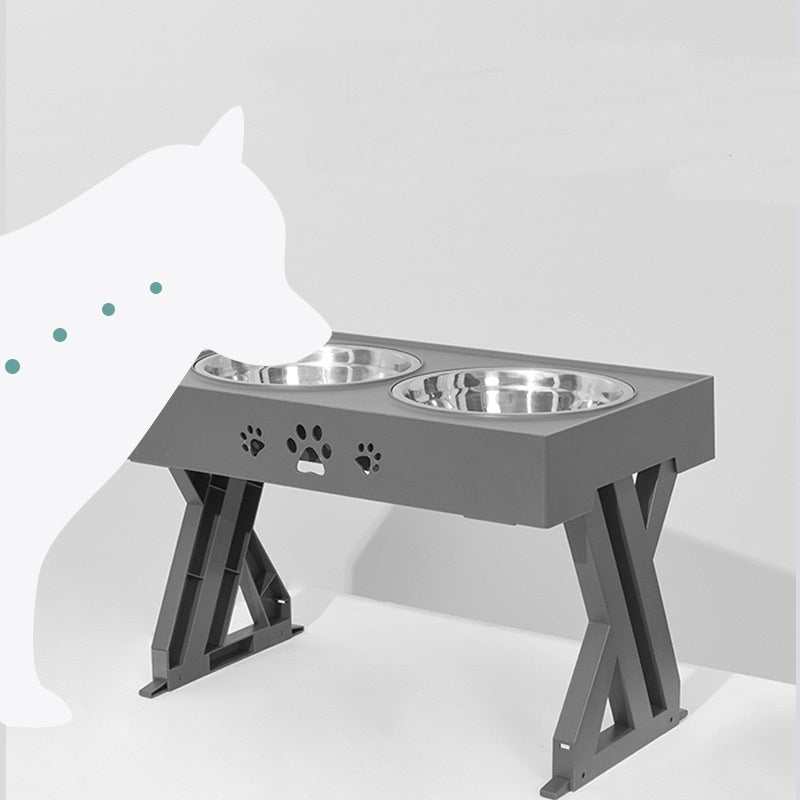 PetHaven.comAdjustable Stainless Steel Dog Food BowlAdjustable Stainless Steel Dog Food BowlKeep your furry friend happy and healthy with our Adjustable Stainless Steel Dog Food Bowl. Designed with functionality and durability in mind, this bowl is perfect bowls