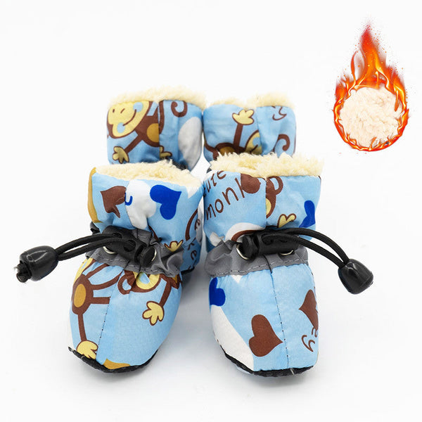 PetHaven.comDog Shoes Summer Foot Cover Anti-DirtyDog Shoes Summer Foot Cover Anti-Dirty And Waterproof Small Dog Pet RaOverview:
 
 1. With adjustable elastic band, not easy to lose
 
 2. Keep your cute dog's paws clean and warm
 
 3. Waterproof, can be worn on rainy days
 
 4. The sclothes