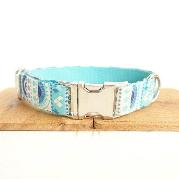PetHaven.comPet blue flower collar handmade dog collarPet blue flower collar handmade dog collarAdd a touch of charm to your pet's look with this Pet blue flower collar handmade dog collar. Designed with care and precision, this collar is a perfect blend of sty7
