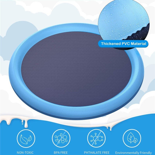 PetHaven.comPet Dog Pool Summer Outdoor Water Toys Fun Backyard Fountain Play MatNon-Slip Splash Pad For Kids And Pet Dog Pool Summer Outdoor Water ToyOverview:


 1. The product is easy to use, environmentally friendly, portable, and can be used repeatedly. 
 
 2. The material use reaches the European Union EN71 s0