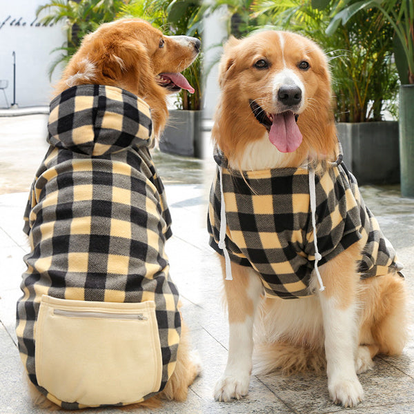 PetHaven.comFashion Pet Dog Simple Zipper Pocket SweaterFashion Pet Dog Simple Zipper Pocket SweaterProduct information:
 


 Material: Polyester
 
 Application: Pet
 
 Color: big dog zipper pocket sweater pure red, big dog zipper pocket sweater ginger yellow, big clothes