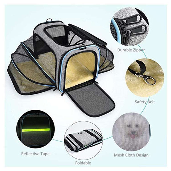 PetHaven.comCat Pet Approved Carrier Expandable Foldable for Easy TravelCat Pet Approved Carrier Expandable Foldable for Easy TravelCat Pet Approved Carrier Expandable Foldable for Easy Travel
Looking for the perfect solution to travel with your feline friend? The Cat Pet Approved Carrier Expandaaccessories