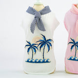 PetHaven.comCoconut tree embroideryCoconut tree embroidery from pet clothingMaterial: Cotton
 
 style: Casual
 
 Color: pink, white


 v\:* {behavior:url(#default#VML);}o\:* {behavior:url(#default#VML);}x\:* {behavior:url(#default#VML);}.sha0
