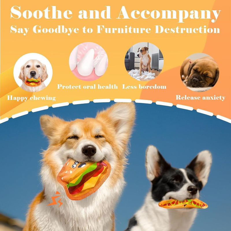 PetHaven.comStuffing Dog Toys Durable Interactive Dog Chew ToysCrinkle Dog Toys Squeaky Dog Toys No Stuffing Dog Toys Durable InteracFunny Dog Chew Toy: Its vivid colors and lovely shapes are visually appealing, enhancing your dog's interest. As a dog birthday or holiday gift, like Halloween, than4