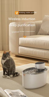 PetHaven.comPet Wireless Smart Cat Mute Water DispenserPet Wireless Smart Cat Mute Water DispenserProduct information:
 
 Color: porcelain white [lithium battery 4000 safety], dark blue [lithium battery 4000 safety], filter element [6 pieces]]
 
 Specification: WFeeder