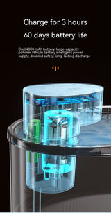 PetHaven.comPet Wireless Smart Cat Mute Water DispenserPet Wireless Smart Cat Mute Water DispenserProduct information:
 
 Color: porcelain white [lithium battery 4000 safety], dark blue [lithium battery 4000 safety], filter element [6 pieces]]
 
 Specification: WFeeder