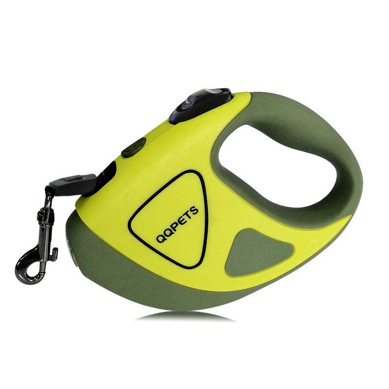 PetHaven.comPet Dog Automatic Retractable Fiber Leash Night Safety LED Shining Automatic Stretching Dog Hand Holding Rope Pet SuppliesPet Dog Automatic Retractable Fiber Leash Night Safety LED Shining AutOverview:
 
 Anti-slip rubberized frosted handle
 
 360° anti-winding
 
 Impact-resistant nylon plastic and glass fiber
 
 Durable nylon braid
 
 


 Specification:
pet walker