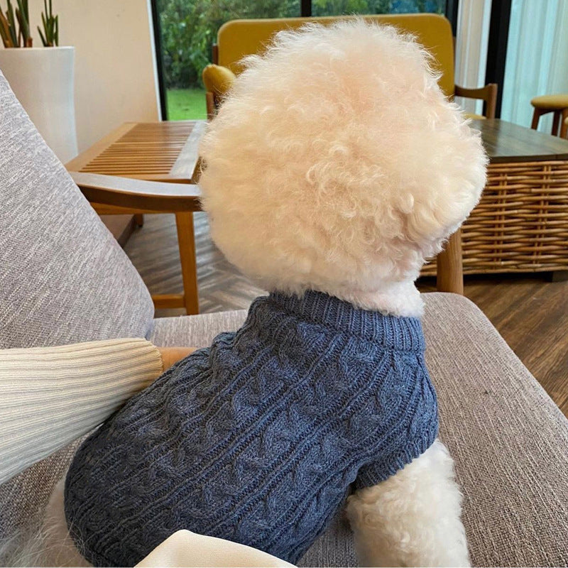 PetHaven.comWinter Pet Knitting Sweater BomeiAutumn And Winter Pet Knitting Sweater BomeiProduct information:
 
 
 Material: knitted
 
 Color: blue (excluding small bags), black squares, pink squares, blue dots, gray dots, red dots, rice double pockets, 0