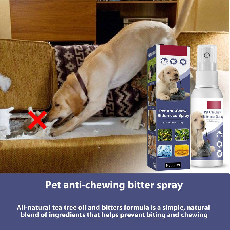PetHaven.comPet Bitter Anti-bite Spray Dog Scratching Sofa Indoor Long-lasting EvictionPet Bitter Anti-bite Spray Dog Scratching Sofa Indoor Long-lasting EviProduct information:
 
 Specification: 50ml boxed
 
 Category: pet cleaning supplies
 


Packing list: 

Anti-bite spray * 1 box

Product Image:0