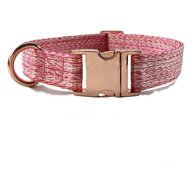 PetHaven.comFaux Linen Metal Buckle Collar Dog LeashFaux Linen Metal Buckle Collar Dog LeashProduct information:
"Upgrade your pet's walking experience with the Faux Linen Metal Buckle Collar Dog Leash. Designed for durability and style, this leash combines7