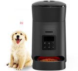 PetHaven.comPet feeder automaticPet feeder automaticMaterial: ABS
 
 Colors: White, Black
 
 Applicable pets: general
 
 Applicable scene: family
 
 Capacity: 4L
 
 Features: visible transparent top cover, separate gr0