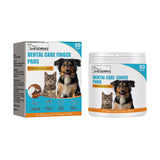 PetHaven.comDog Cat Teeth Cleaning Finger Stall Pet Teeth CleaningDog Cat Teeth Cleaning Finger Stall Pet Teeth CleaningProduct information:
 
 Efficacy: Pet Oral cleaning
 
 Specification: 50pads
 
 Ingredients: Water, cetyltrimethyl ammonium chloride, PEG-40 hydrogenated castor oil,pet care