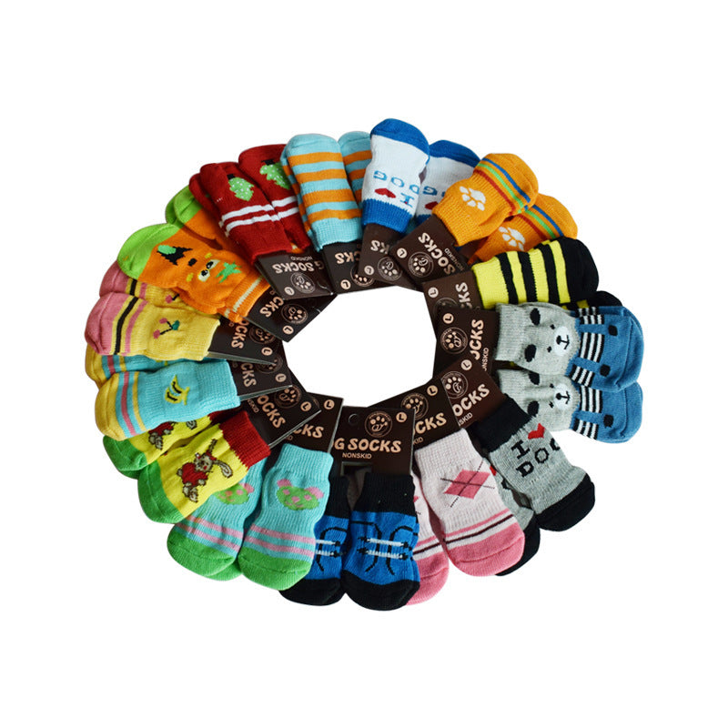 PetHaven.comPet dog socks shoes indoor antiskid socks VIP Teddy Pomeranian Bichon socksPet dog socks shoes indoor antiskid socks VIP Teddy Pomeranian Bichon Material： 95 % cotton + 5% spandex
 


 
 
 SIZE 
 
 Length
  
 
 
 Width
  
 
 
 
  S
  60
  25
 
 
  M
  75
  30
 
 
  L
  90
  35
 
 
  XL
  100
  48
 
 

Unit (mclothes