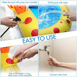 PetHaven.comKids Pet Play Mat Water Play Toy Shark PoolDinosaur Water Spray Pool For Kids Pet Play Mat Water Play Toy Shark Psize 170*105*65cm

 Weight 1.3kg4