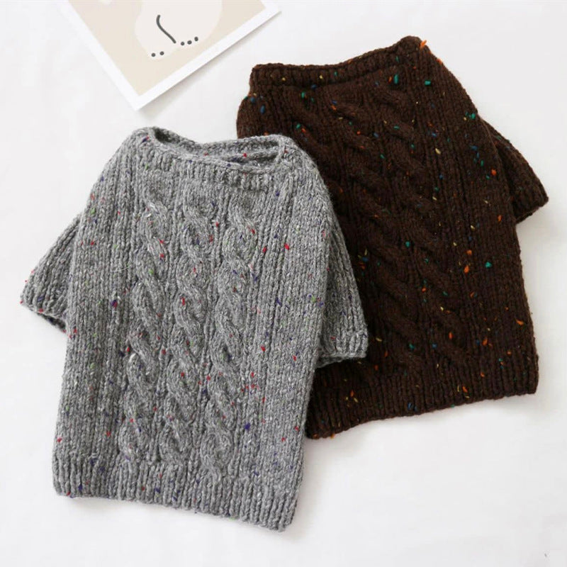 PetHaven.comWinter Pet Knitting Sweater BomeiAutumn And Winter Pet Knitting Sweater BomeiProduct information:
 
 
 Material: knitted
 
 Color: blue (excluding small bags), black squares, pink squares, blue dots, gray dots, red dots, rice double pockets, 0