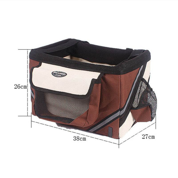 PetHaven.comPortable Dog Bicycle Carrier SeatPortable Dog Bicycle Carrier Seat for small dog.Take Your Furry Friend on Every Adventure!The Portable Dog Bicycle Carrier Seat is designed for pet lovers who never want to leave their canine companion behind. Thiaccessories