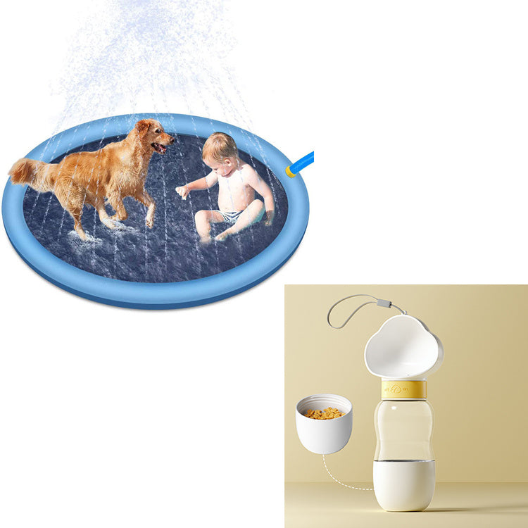 PetHaven.comPet Dog Pool Summer Outdoor Water Toys Fun Backyard Fountain Play MatNon-Slip Splash Pad For Kids And Pet Dog Pool Summer Outdoor Water ToyOverview:


 1. The product is easy to use, environmentally friendly, portable, and can be used repeatedly.
 
 2. The material use reaches the European Union EN71 st0
