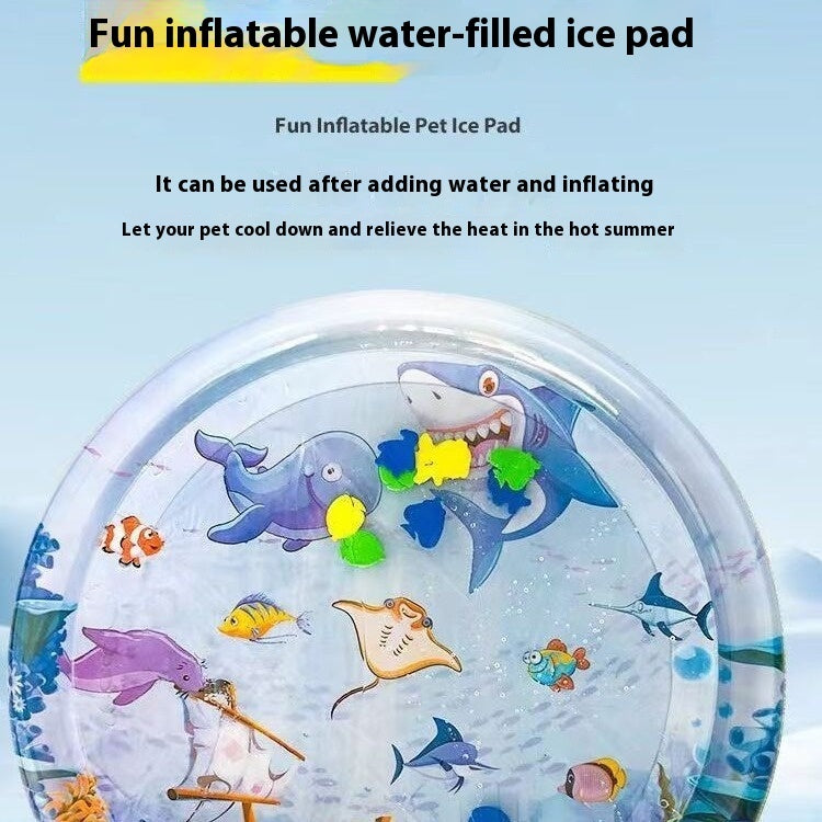 PetHaven.comSummer Cooling Pet Water Bed Cushion Ice Pad Dog Sleeping Square MatSummer Cooling Pet Water Bed Cushion Ice Pad Dog Sleeping Square Mat FOverview:


 The enhanced thickness ensures water playmat durability and long-lasting use.
 
 This water playmat features a fish design that captures the attention o0