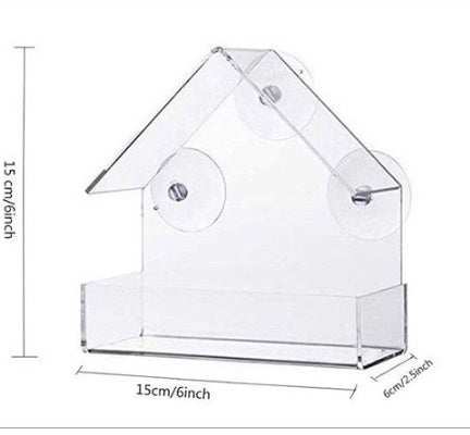 PetHaven.comPet Smart Feeder Outdoor Real-time MonitoringPet Smart Feeder Outdoor Real-time Monitoring With HD CameraProduct information:
 
 Color: transparent
 
 Specifications: round, triangle, house type
 
 Applicable object: Birds
 
 Packing List: white box packaging
 
 Categor0