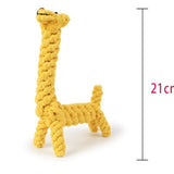 PetHaven.comSmall Dogs Cleaning Teeth Puppy Dog Rope Knot Ball Toy Playing Animals Dogs Toys PetsGiraffe Bite Resistant Pet Dog Chew Toys For Small Dogs Cleaning Teeth4