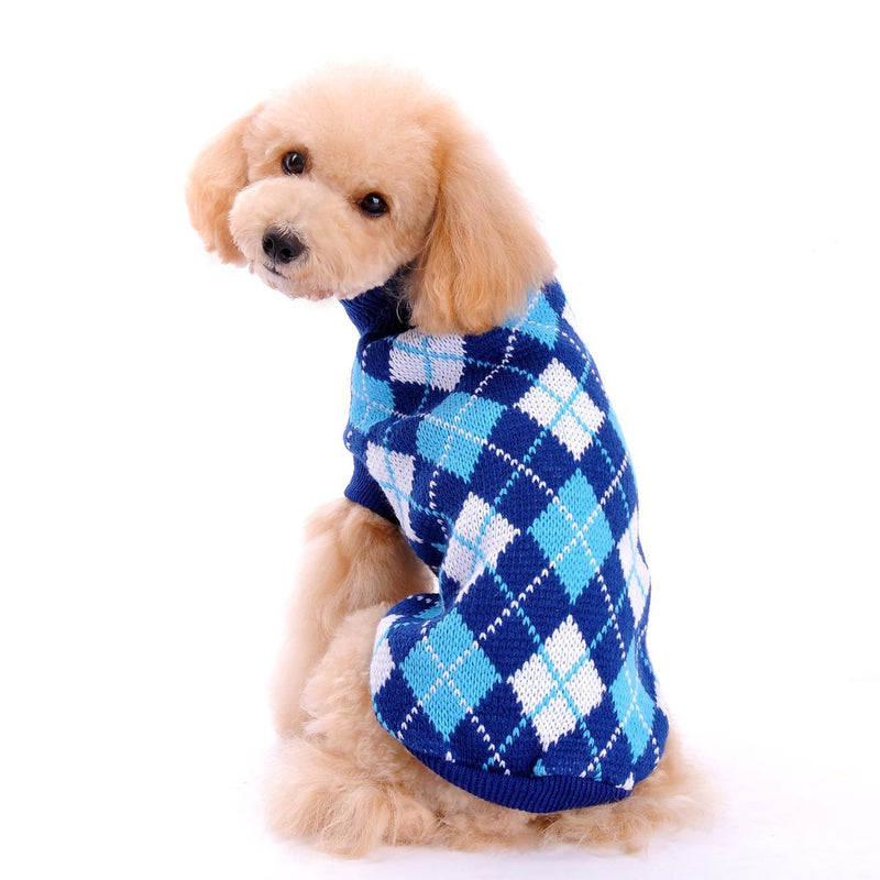 PetHaven.comPet clothes autumnPet clothes autumn and winter knittingmaterial: Wool
 
 Product category: sweater
 
 Use object: small and medium-sized dog clothing
 
 Style: knitted
 
 Collar shape: round neck
 
 Pattern: Geometric di0