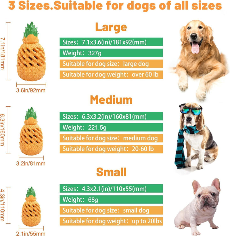 PetHaven.comDogs Pineapple Dog Chew ToysDog Toys For Dogs Pineapple Dog Chew Toys For Aggressive Chewers IndesDog Toys For Aggressive Chewers: Durable dog toys is made of natural rubber, safe and environmentally friendly, will not harm the dog's teeth. We care about dog heal4