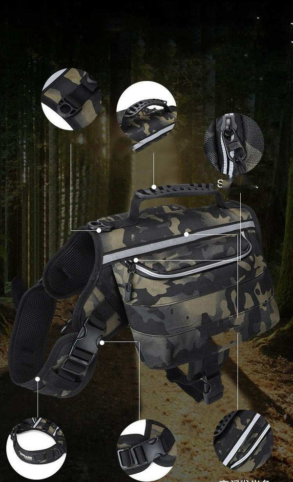 PetHaven.comOutdoor Large Dog BackpackOutdoor Large Dog Backpack For PetsOutdoor Large Dog Backpack for AdventuresTake your furry friend on exciting journeys with the Outdoor Large Dog Backpack! Designed for durability and comfort, this baccessories