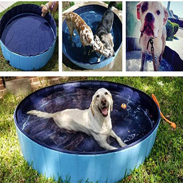 PetHaven.comPet Pool Dog Swimming Pool Foldable Large Dog Bath SuppliesPet Pool Dog Swimming Pool Foldable Large Dog Bath SuppliesOverview:
 
 

1. Sturdy Durable: Made of extra-tough thicken 0.5mm PVC material and high-strength PP hard plastic board to difficult to collapse and get scratched b0